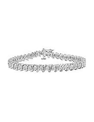 Diamond S Tennis Bracelet : 14K White Gold - 5.00 CT Diamonds