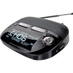 New Jwin All Hazard S.A.M.E. Weather Band Radio Am Fm Dual Alarm Clock Negative Lcd Display White Backlight