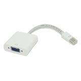 GSI Super Quality Mini DisplayPort to VGA Female Adaptor for Apple MacBook, MacBook Air, MacBook Pro, iMac, Mac Mini, Xserve and Cinema Display - Toshiba Satellite Pro S500, Tecra M11, A11 and S11 notebooks - Functions Exactly as the Apple MB572Z/A
