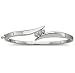 3/8ctw 3-Stone Diamond Bangle Bracelet