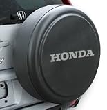 Honda CRV Plastic Face Rigid Tire Cover - Molded ABS Spare Tire Cover with Honda Logo