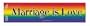 Marriage Is Love Gay Pride Rainbow - Bumper Sticker / Decal