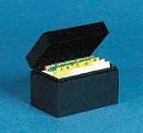 Buddy Products 335-4 Buddy Products 3 X 5 Steel Card File, 3-3/8 File Depth, 100-Card Cap, Black