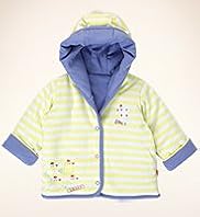 Petit Bebe Pure Cotton Reversible Hooded Jacket