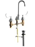 Tools & Hardware : Chicago Faucets 794-317CP Lavatory - 8" Widespread, Chrome