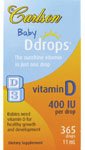 Carlson Labs Baby Natural Vitamin D Drops, 400 IU, 10ml