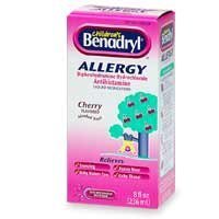 Benadryl Childrens Liquid Allergy Relief of Sneezing, Runny Nose, Itchy, Watery Eyes, Itchy Throat NEW Larger Size - 2 Pack Contains 2 8 oz Total 16 oz.