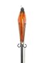 72 Inch Amber Glass Outdoor Garden Tiki Torch