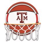 University of Texas A&M Aggies Neon Pebble Leather Basketball Hoop