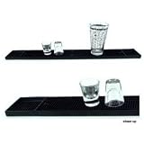Rubber Bar Service Spill Mat - BLACK
