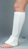 BMA White Cloth Taekwondo Shin and Instep Protector