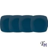 Noritake Colorwave Blue Mini Quad Plates, 6-1/2-inch, Set of 4