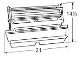 Rotisserie Stainless Steel Burner Housing for Ducane Grills