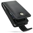 PDair Leather Case for Microsoft Zune HD - Flip Type (Black)