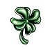 Clover Glitter Temporary Tattoo 1.5x2