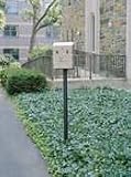 Smokers Station United Receptacle In-Ground Mount Pole Black SSIG