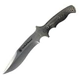 Large Fixed Blade, Micarta Handle, Leather Sheath