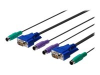 DIGITUS KVM Octopus Kabel K11 1,8m 2xPS2 Stecker 1xVGA Stecker auf 2xPS2 Stecker 1xVGA Ste Preisvergleich