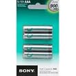 Sony Rechargeable AAA 900 mAh NiMH Batteries, 4 Pack
