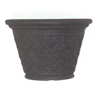 Pottery Collaborative, 15.5"Pot Laurel Old Iron LL16OI