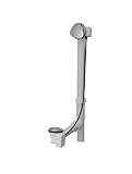 Chicago Faucets 150.176.FT.1 Geberit Bath Waste and Overflow Complete Assembly, Satin Chrome
