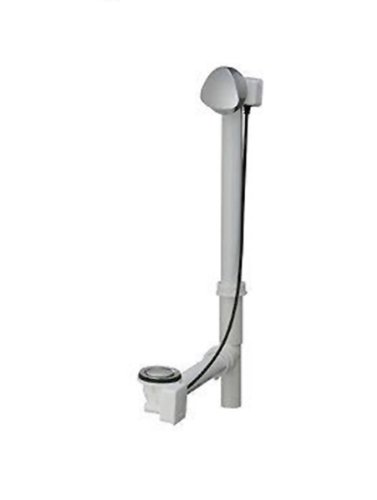 Chicago Faucets 150.176.FT.1 Geberit Bath Waste and Overflow Complete Assembly, Satin Chrome