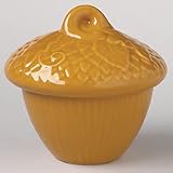 Pfaltzgraff Solid Color Collection Cider Plymouth Small Covered Acorn Dish
