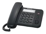 Panasonic KX-TS520GB, Schnurgebundenes Telefon, 3 Kurzwahltasten, schwarz