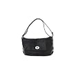 Coach Black Pebbled Leather Shoulder Duffle Handbag 15170