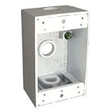 WHT WP 1G Outlet Box