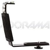 Adorama Heavy Duty L-bracket with 2 Standard Flash Shoe Mounts
