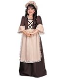 Colonial Girl Child Costume Size Large