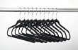 ULTRA-SLIM VELVET SUIT HANGERS - SET OF 10- BLACK