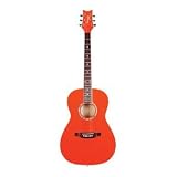 Daisy Rock Debutante Serenade Parlor Acoustic Guitar, Outrageous Orange