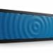 SoundBlock CUSTOM Bluetooth Wireless Stereo Speaker for Computers & Smartphones - Bluetooth 3.0 Technology with Built-in Speakerphone and 10 Hour Rechargeable Battery - Black/Blue