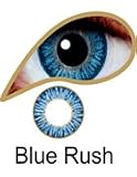Blue Rush Coloured Contact Lenses, 3 month by Crazy Lenses at Eye Fusion