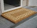 GREEK KEY COCO COIR DOORMATS - HEAVY DUTY OUTDOOR MATS - 24" X 39"