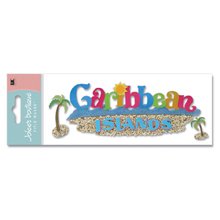 Jolee's Boutique Title Wave Stickers-Caribbean Islands