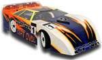 1/8 Ultra Dirt Oval Pro, Late Model Body