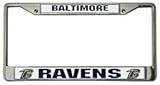 Baltimore Ravens Chrome License Plate Frame