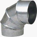 Imperial #GV0308 10 26GA Galvanized Adjustable Elbow