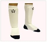 Shin Instep Elastic Paded Protector For Karate and Taekwondo S/M