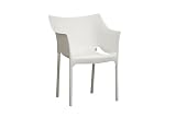 Baxton Sutdios Napoleone White Patio Chair, Set of 2