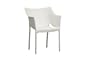Baxton Sutdios Napoleone White Patio Chair, Set of 2