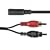 2 x RCA phono plugs - 3.5mm stereo socket, 0.2m, bag and header
