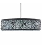 Schonbek SH0807N-06SH Shadow Dance 8 Light Ceiling Pendant in White with Silver Shade Strass crystal