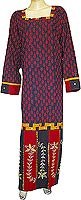 Childrens Toyshop  Apparel : Womens Evening Dresses Cotton Kaftan Long Sleeve Multicolored