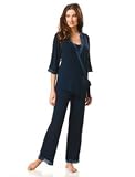 A Pea in the Pod: 3/4 Sleeve Charmeuse Trim Nursing 3 Piece Set