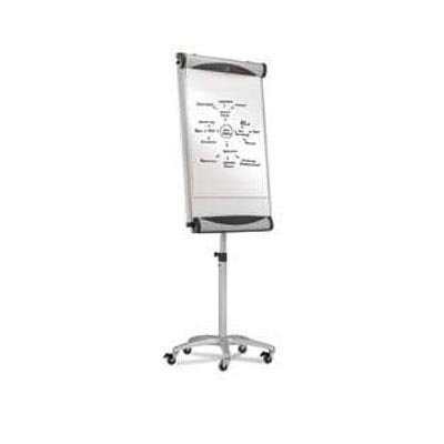 Quartet Euro Premium Magnetic DuraMax Porcelain Total Erase Dry-Erase Mobile Easel 27 x 41 Inches