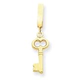 14K Hollow Polished Key TummyToy Belly Ring